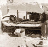 1930's family living in tent photo